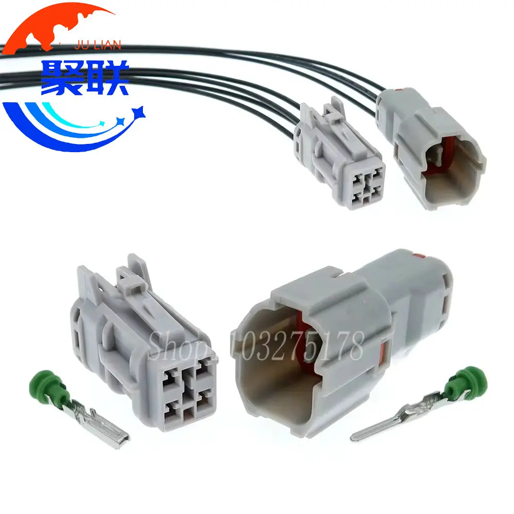 1Set 4Pin 7222-7444-40 7123-7444-40 MG640333-4 MG610331-4 Car Lights Waterproof Auto Wire Connector MG 640333-4 MG 610331-4