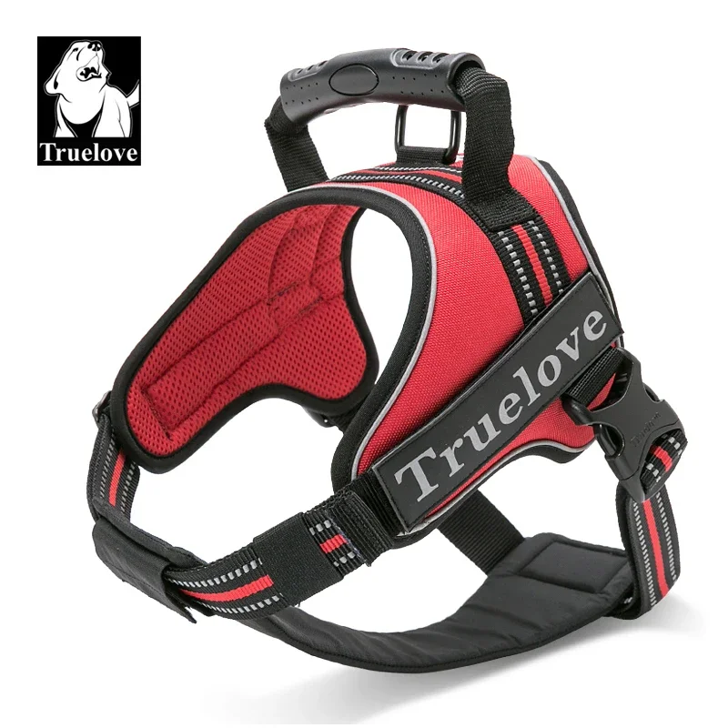 Truelove Dog Harness No-Pull 3M Reflective Explosion-proof Outdoor Adventure Heavy Duty Handle Training Vest Removable TLH5753