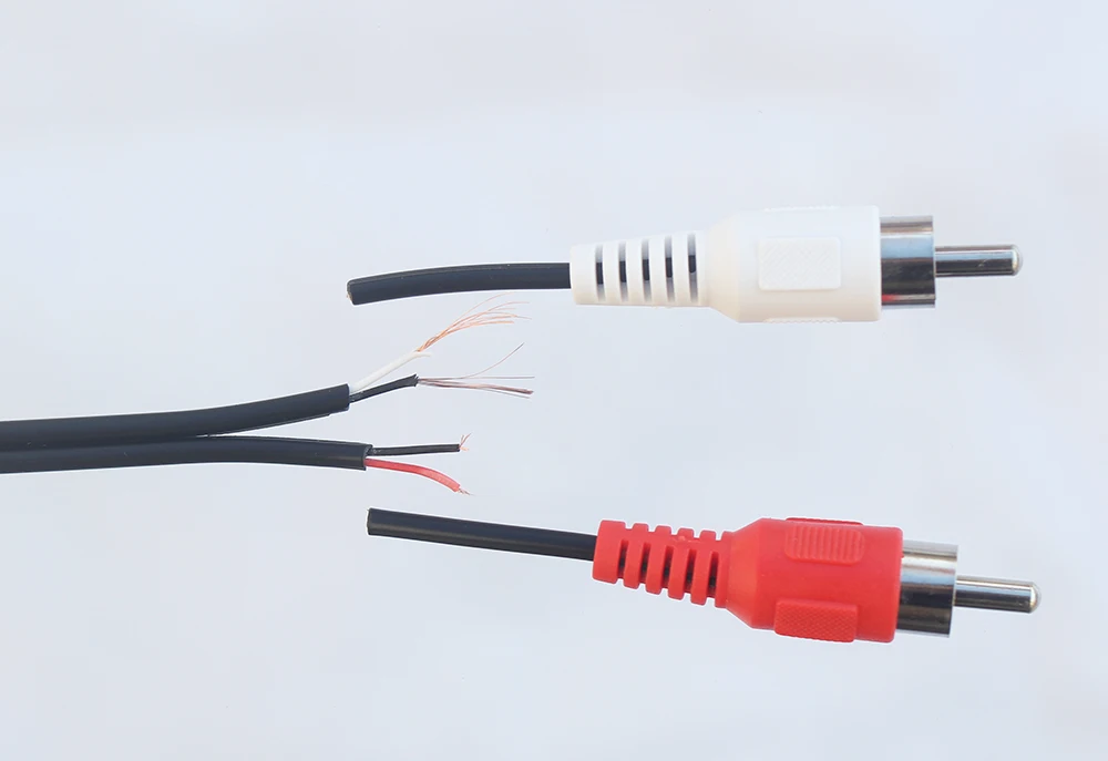 Jack 3.5mm Stereo Female to Y Dual RCA Male Plug Adapter Short Cable For DVD TV Amplifier