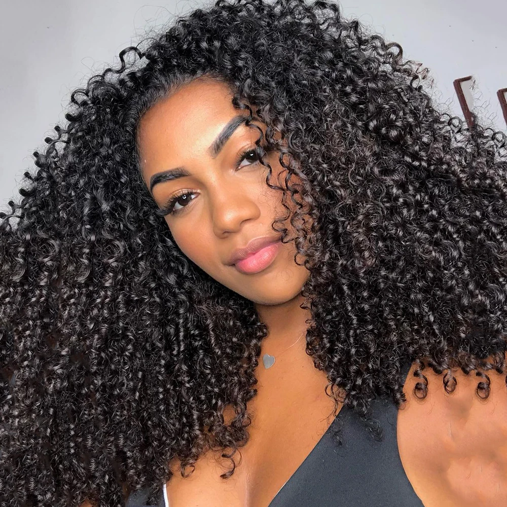 8-24 بوصة المنغولية عابث شعر بشري مجعد حزم صفقة نطاط جيري مجعد الشعر حزم البرازيلي الخام عذراء الشعر نسج تمديد