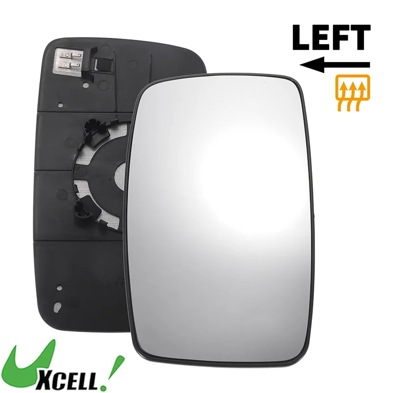 UXCELL Car Left Driver Side White Mirror Glass W/ Back Heated for Citroen Dispatch 2007-2016 Auto Replacement Exterior Parts