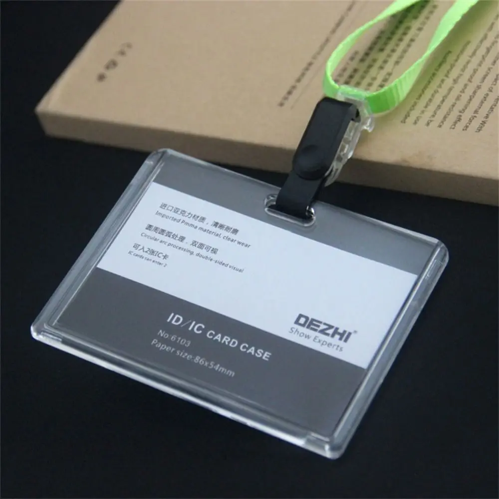 Work Identity ID Card Holder Employee Card with Lanyard Business Card Holder Business Neck Straps Name Card Cover