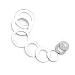 Aluminum Washer Flat Ring Gasket Rings Seal Plain Spacer Washers Fastener M5 M6 M8 M10 M12 M14 M16 M18 M20 M22 M24 M26 20/100pcs