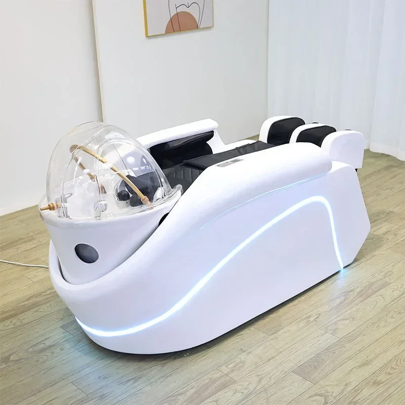 Electric Automatic Massage Bed Hair Washing Shampoo Bed Massage Table Hair Salon Furniture Hairdresser Tools Barber Supplies