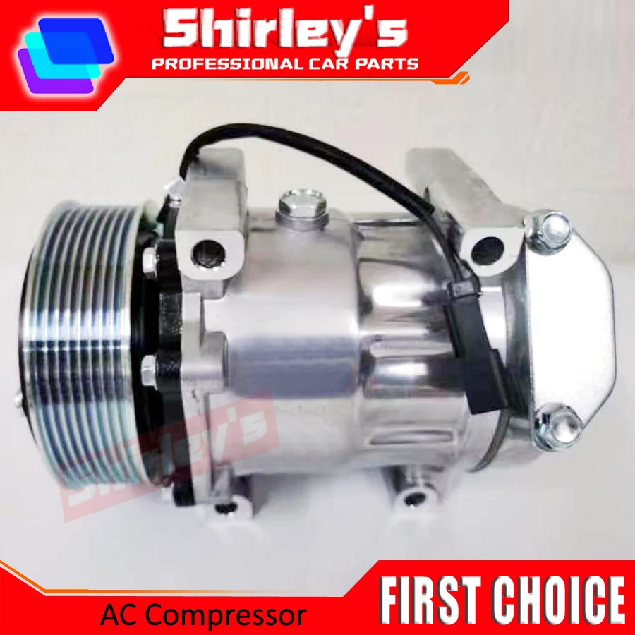 AC Compressor For JCB Telescopic handler TM Series 320 Sanden SD7H15 7H15 8202 8203 08562 32008562 32008563 2819101634 700510631