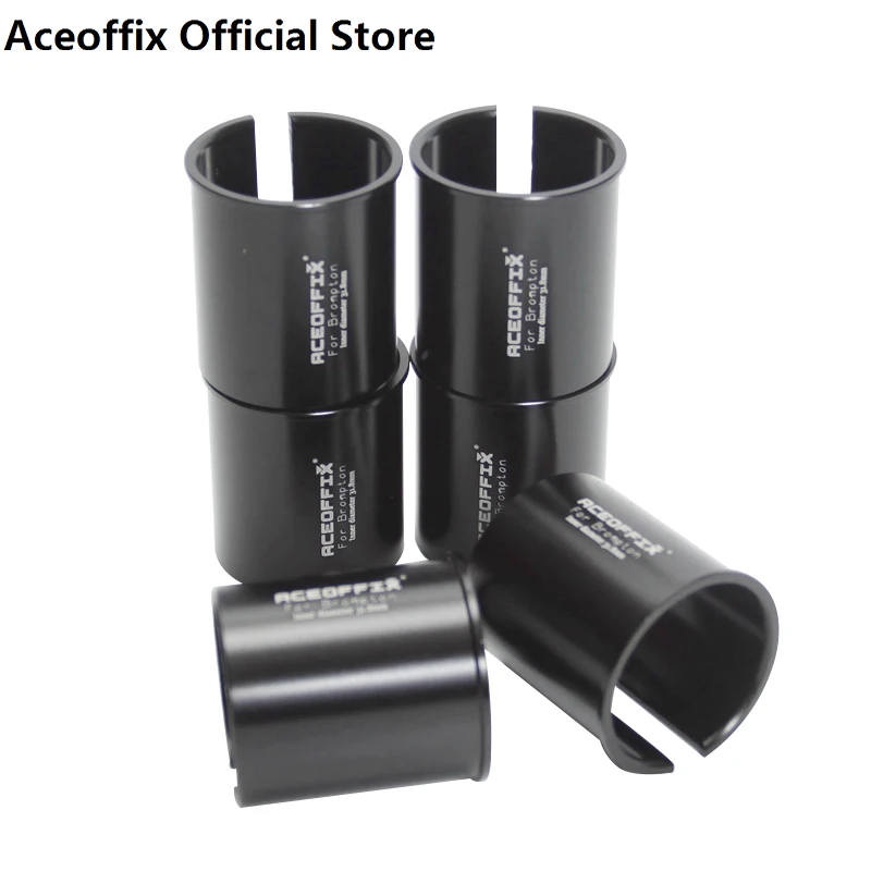 

Aceoffix Bicycle Lightweight Seatpost Alloy Shim for Brompton Bike Seat Post Adapter Reducing Sleeve Diameter 34.9 31.8