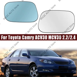 For Toyota Camry ACV30 MCV30 2.2/2.4 2001 - 2005 Large Field Of View Blue White Mirror Reflective Rearview Mirror Paste type
