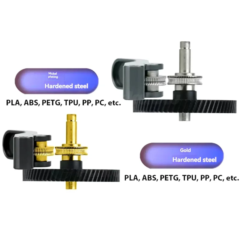 

A34M-шестерня экструдера из закаленной стали в сборе для Bambu Lab A1/A1 Mini 3D-принтер Аксессуары для 3D-принтера A