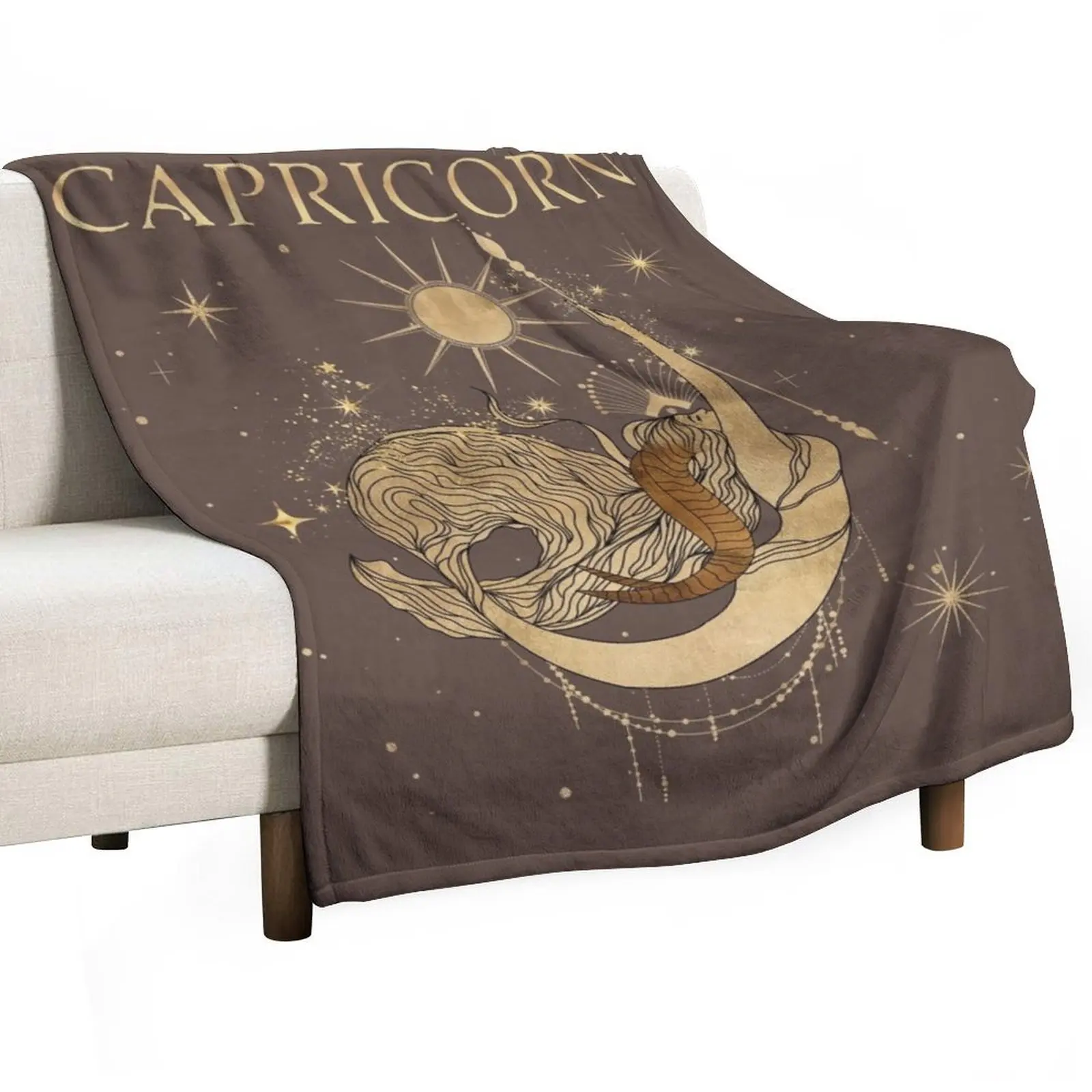 Capricorn zodiac woman Throw Blanket Hairys Soft Plush Plaid wednesday Designers Blankets