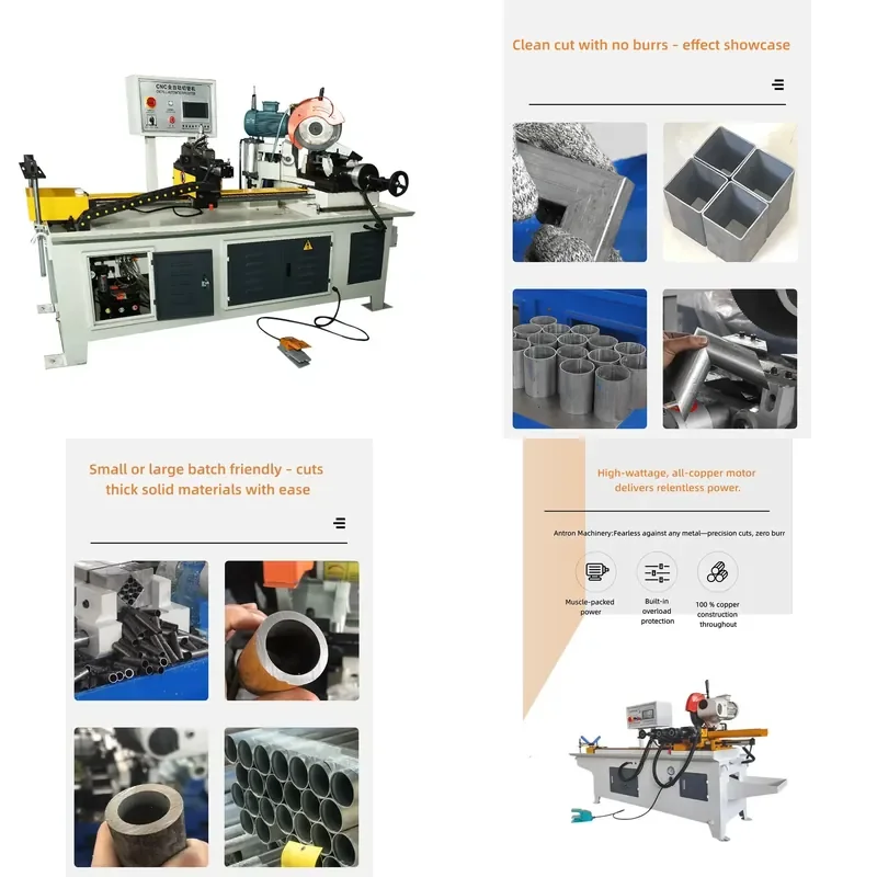 for Popular Energy-saving Stainless Steel Pipe Automatic Electric Pipe Cutting Machine with Pump Core
