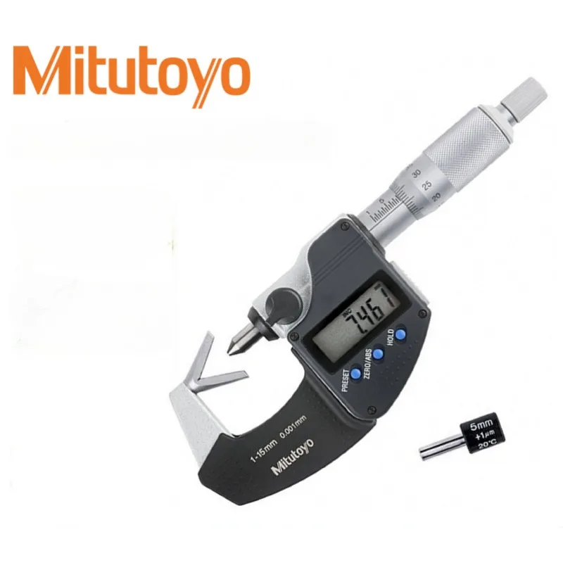 Mitutoyo Japanese V-shaped Anvil Micrometer Measuring Groove 314-251 114-101 102 103