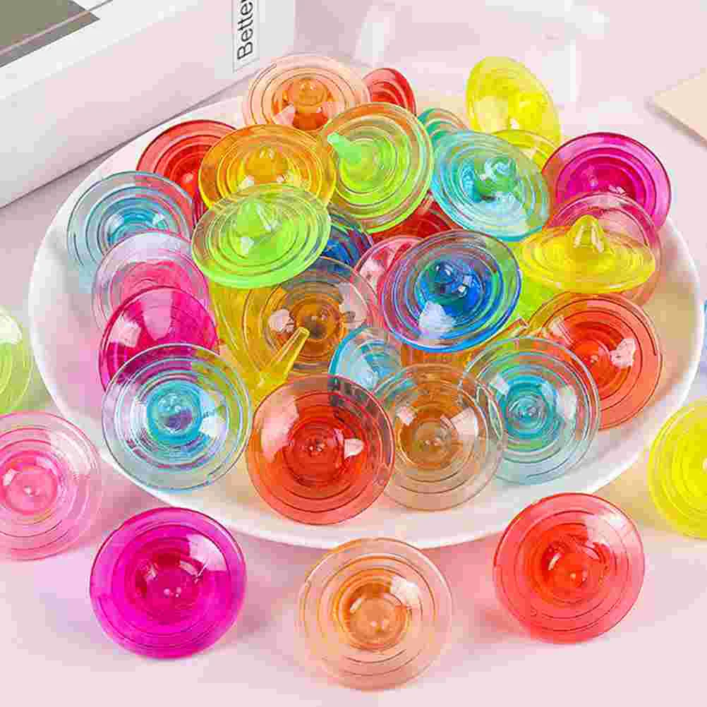 

20 Pcs Toy Spinning Gem Toys Gyro for Kids Children Acrylic Plaything Cognitive Rotating Tops Girl