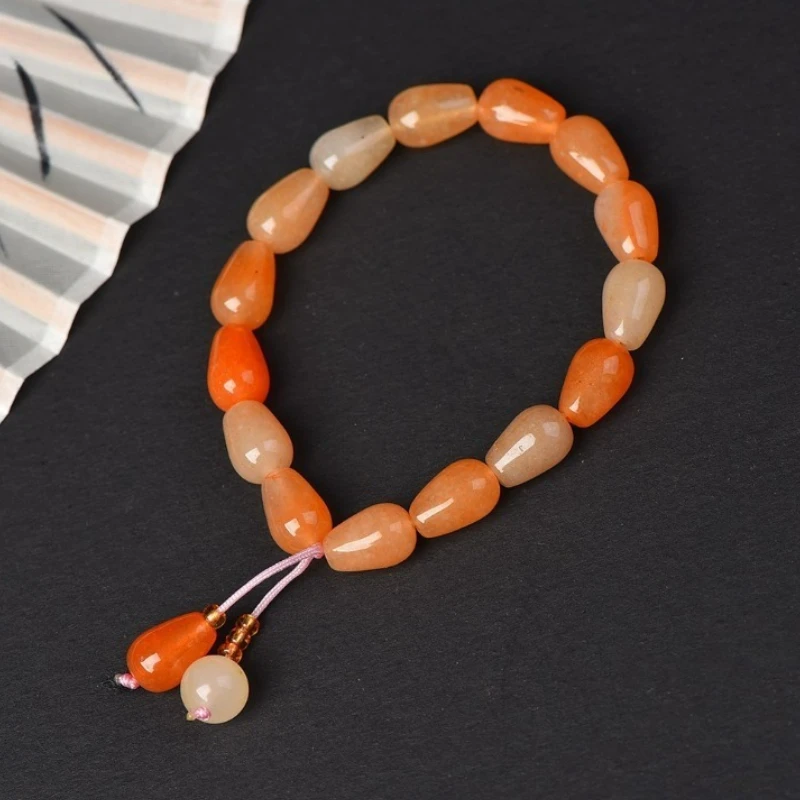 

Новый натуральный бутик Gobi цветной нефритовый браслет с каплями воды, браслет