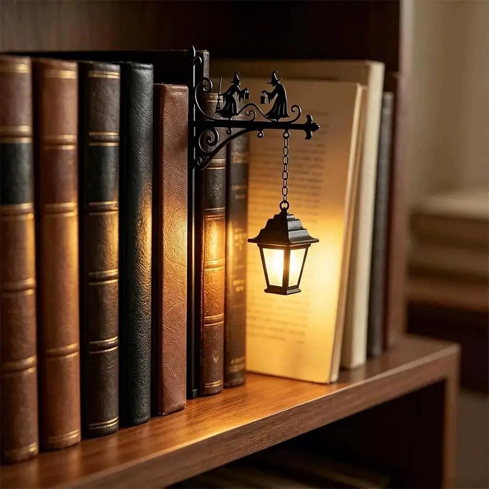 Bookshelf Lamp Library Lantern Light Library Lantern Bookshelf Mini Bookcase Lamp Book Nook Lamp Reading Nook Decor For Home