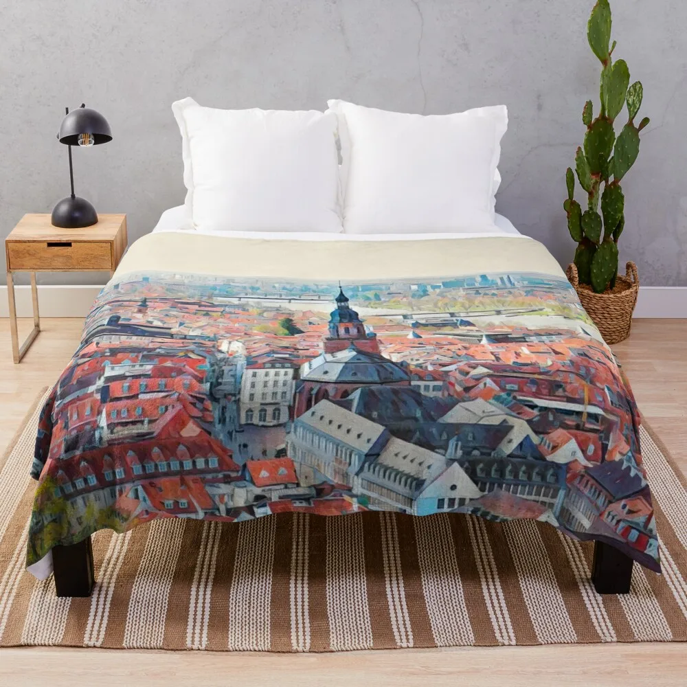 

Heidelberg Throw Blanket Decoratives Flannel Fabric valentine gift ideas Luxury Throw Blankets