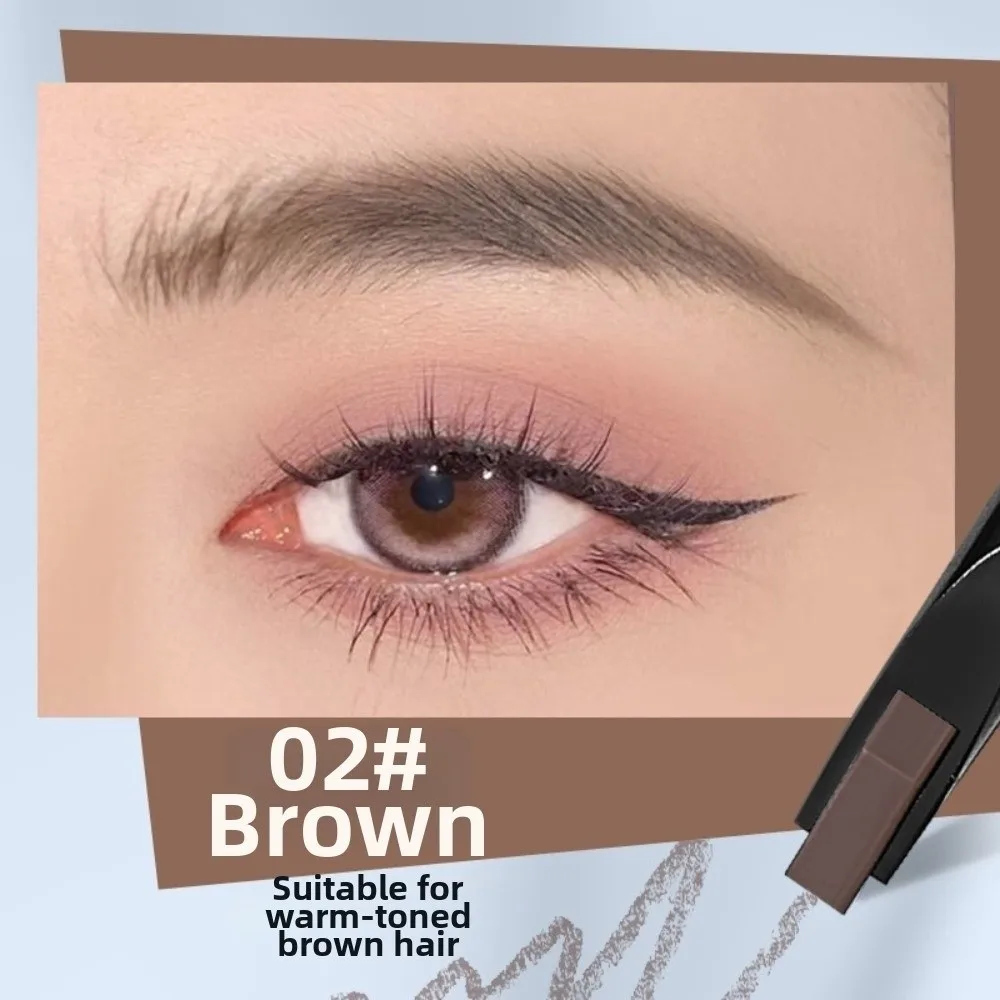 Waterproof Eyebrow Pencil Triangle Shape Long Lasting Eyebrow Pen 4 Color Options Automatic Rotating Eyebrow Pencil For Women