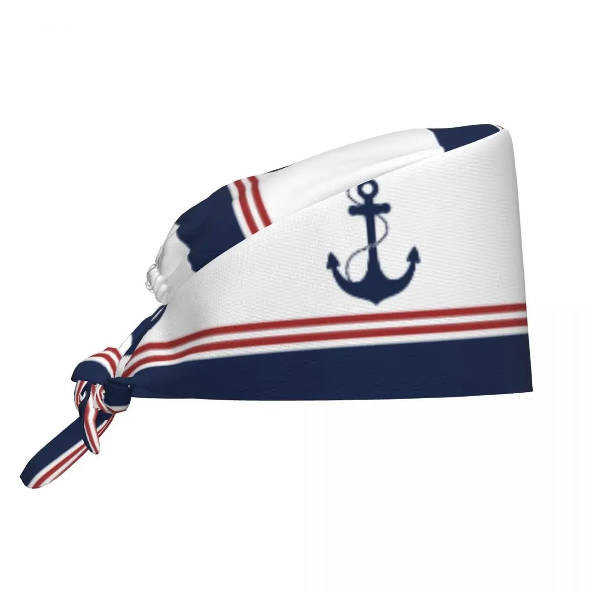 北欧幾何学模様の航海用アンカー、外科医、手術用キャップ、海洋、海軍、医療サービス、看護、作業用帽子、スクラブハット