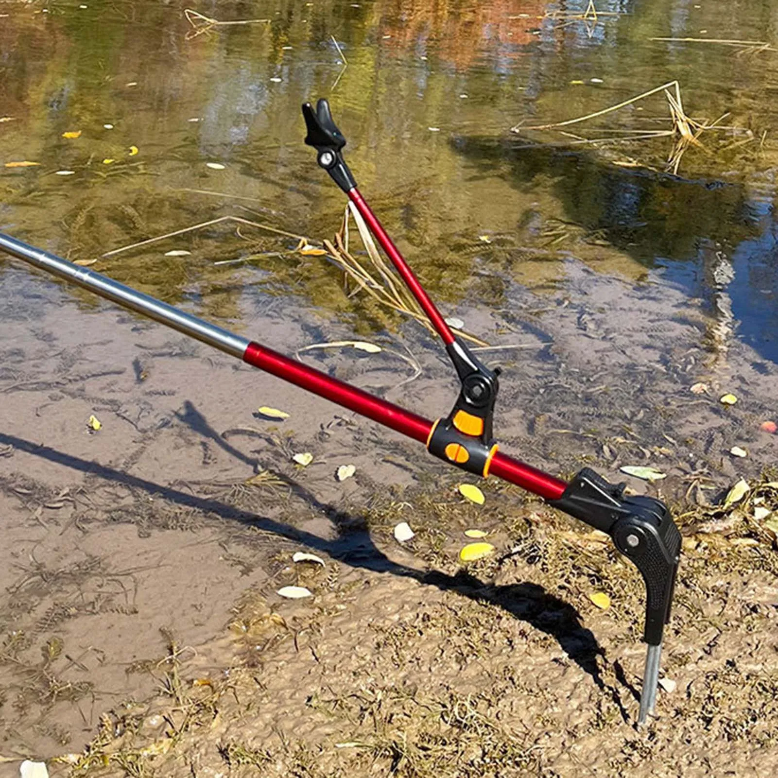 

Adjustable Fishing Rod Racks Pole Stand Folding Rod Ground Bank Mount Bracket Suitable for Most Fishing Rods