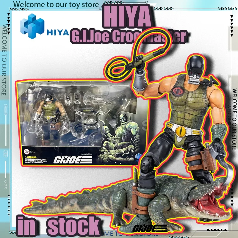 

HIYA Toys 1/18 Exquisite Mini Series G.I.Joe Croc Master＆Fiona Anime Action Figure Croc Master EMG0359 Model Toy Collect Gift