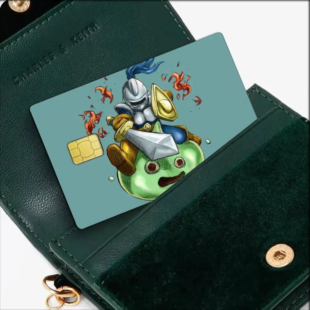 D-Dragon Quest Slime  Waterproof Film Skin Cover Credit Card Stickers Debit Front Bank Bus Pass