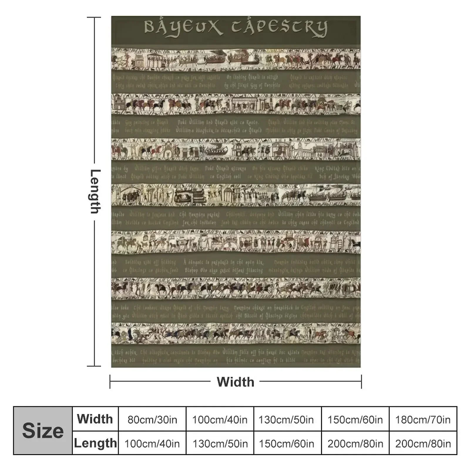 Bayeux Tapestry-Full scenes with story Throw Blanket Heavy Blankets For Sofas Sofa Throw Thins Blankets