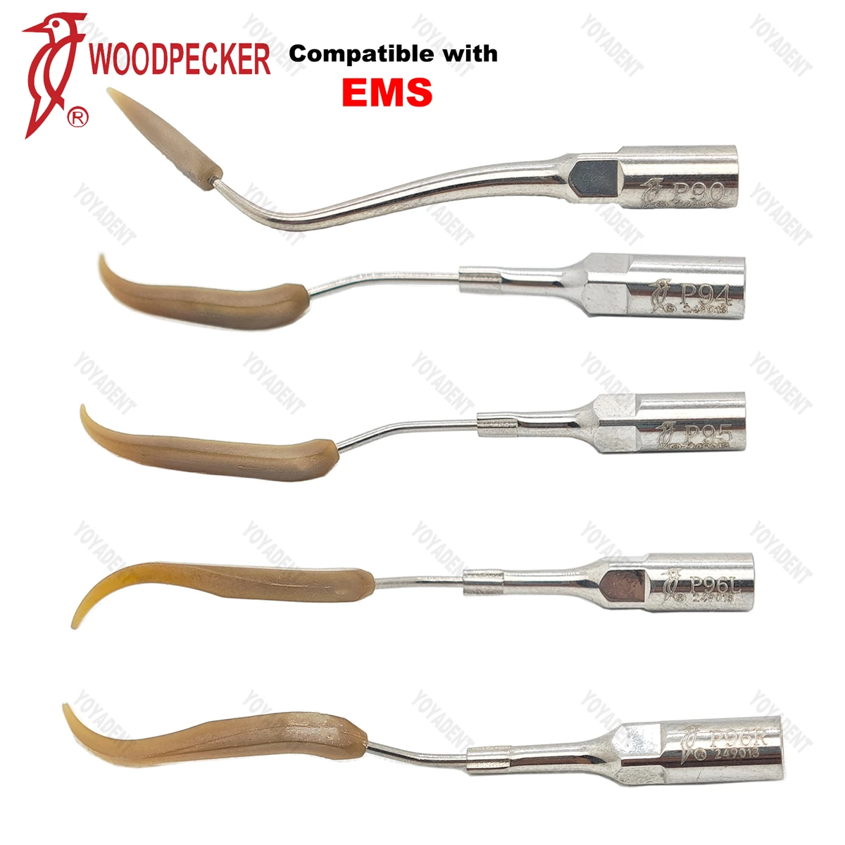 Original Woodpecker Dental Scaler Tips lmplant Maintenance Tips P90 P94 P95 P96L P96R Fit EMS Scaler Handpiece