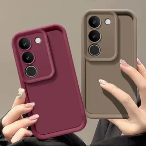 Für Vivo V30 Lite 4G Fall Vivo Y200E India Vivo V40 Wenn vivo T3 Fallkameras Schutz Anti -Fall -Schutzweichabdeckung 8 Hauptverkauf Indian Quilt - №8