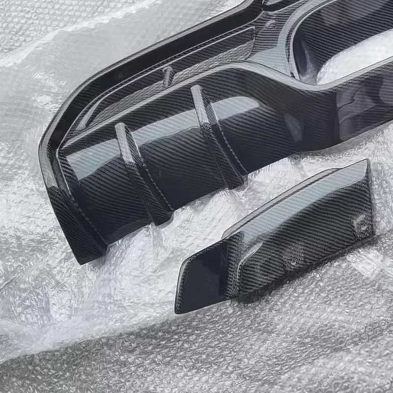 

For F55 F56 modified resin rear bumper Spoiler Corner Body kit Car Accessories Carbon fiber Rear lip with light