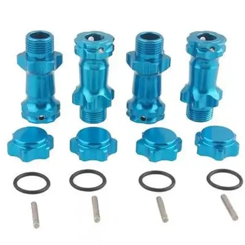 Wheel Hex Hub M17 17mm M23 23mm/30mm  Extension Adapter 12mm Cap Anti-Dust x 4 Longer Combiner Coupler For 1/8 RC Car HSP