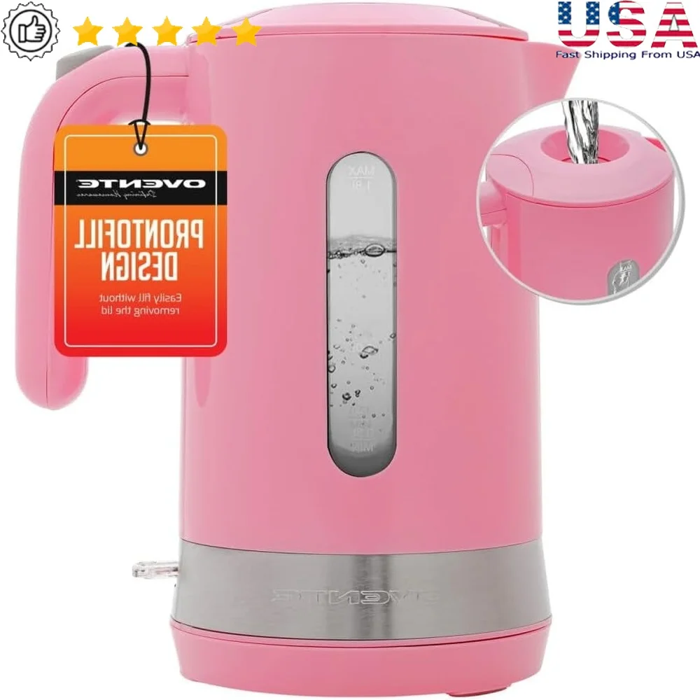 

Electric Kettle 1.8L Cordless Fast Boiling Auto Shut Off Water Heater BPA Free Boil Dry Protection Removable Spout Filter