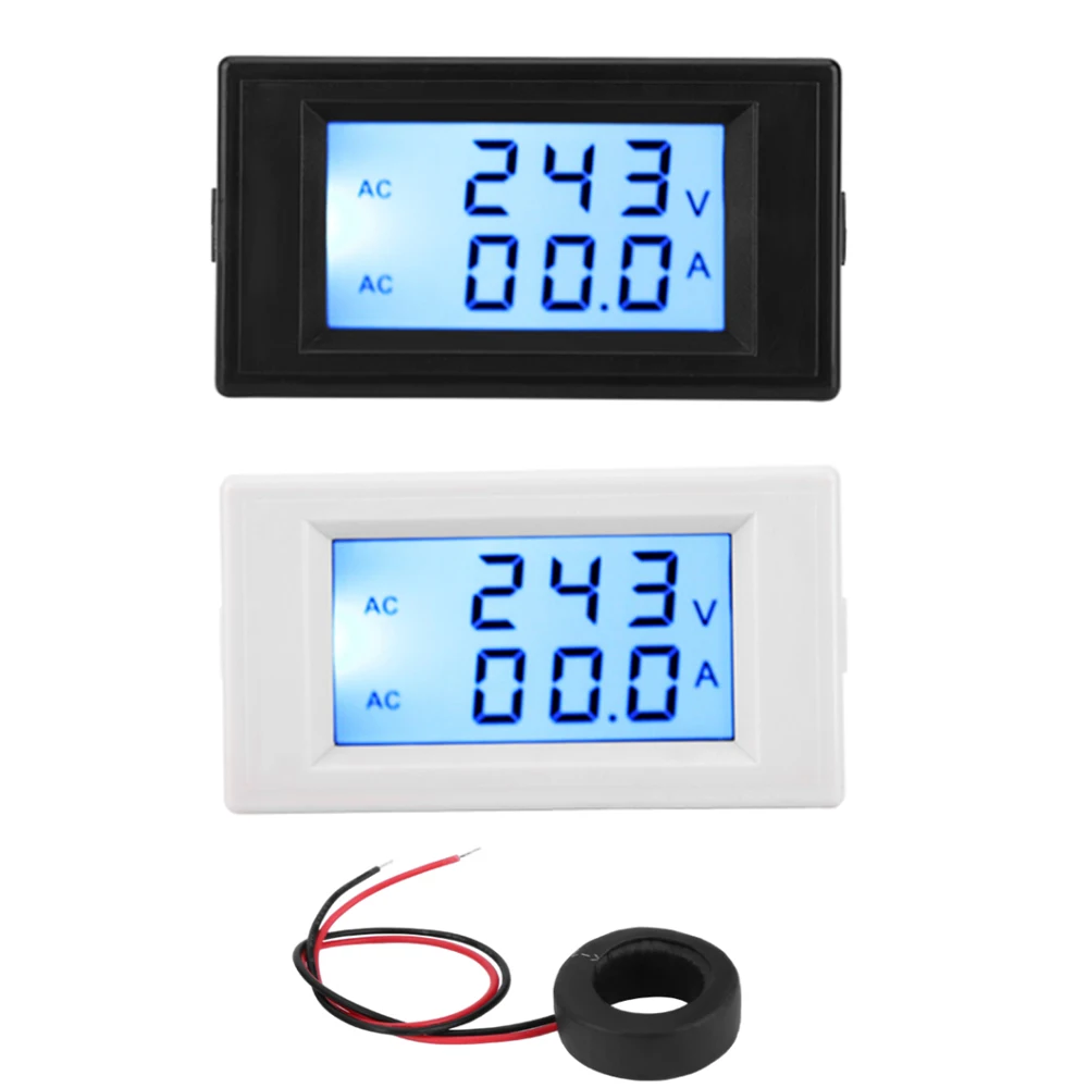 D69-2042 Dual Display Voltmeter Ammeter AC80-300V 0-50A 0-100A with Current Transformer Voltage Meter