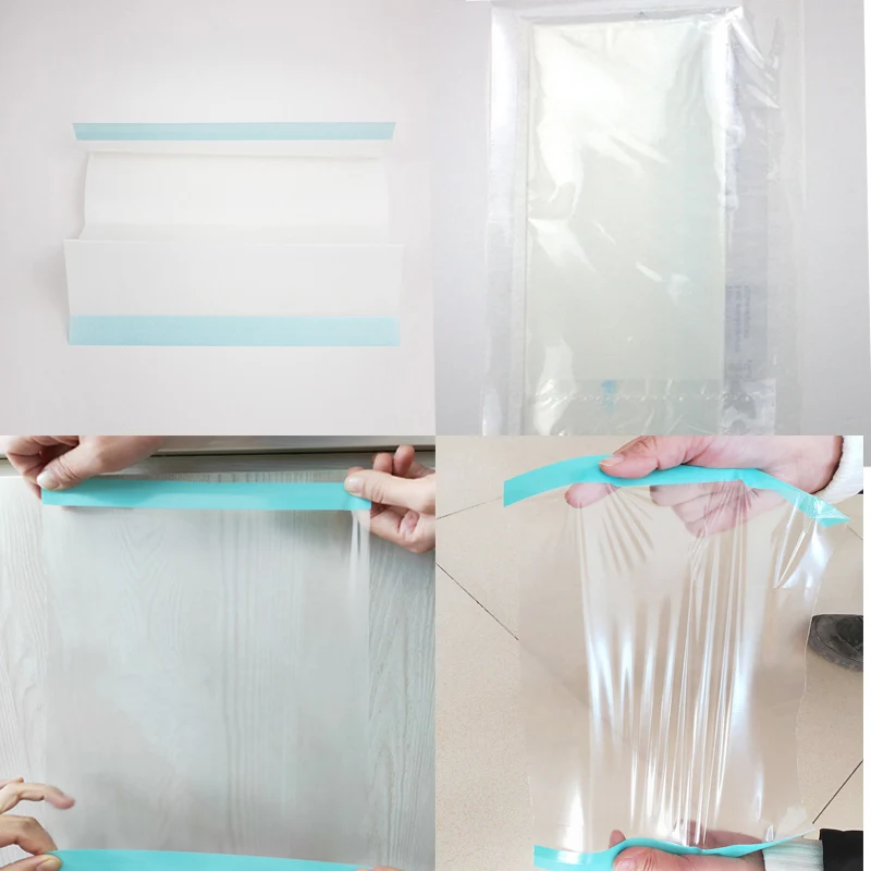 25Pcs Medical Sterile Adhesive Transparent Surgical PU Film Breathable Waterproof Incise Dressing Drape Film 20x30/30x40/45x45cm