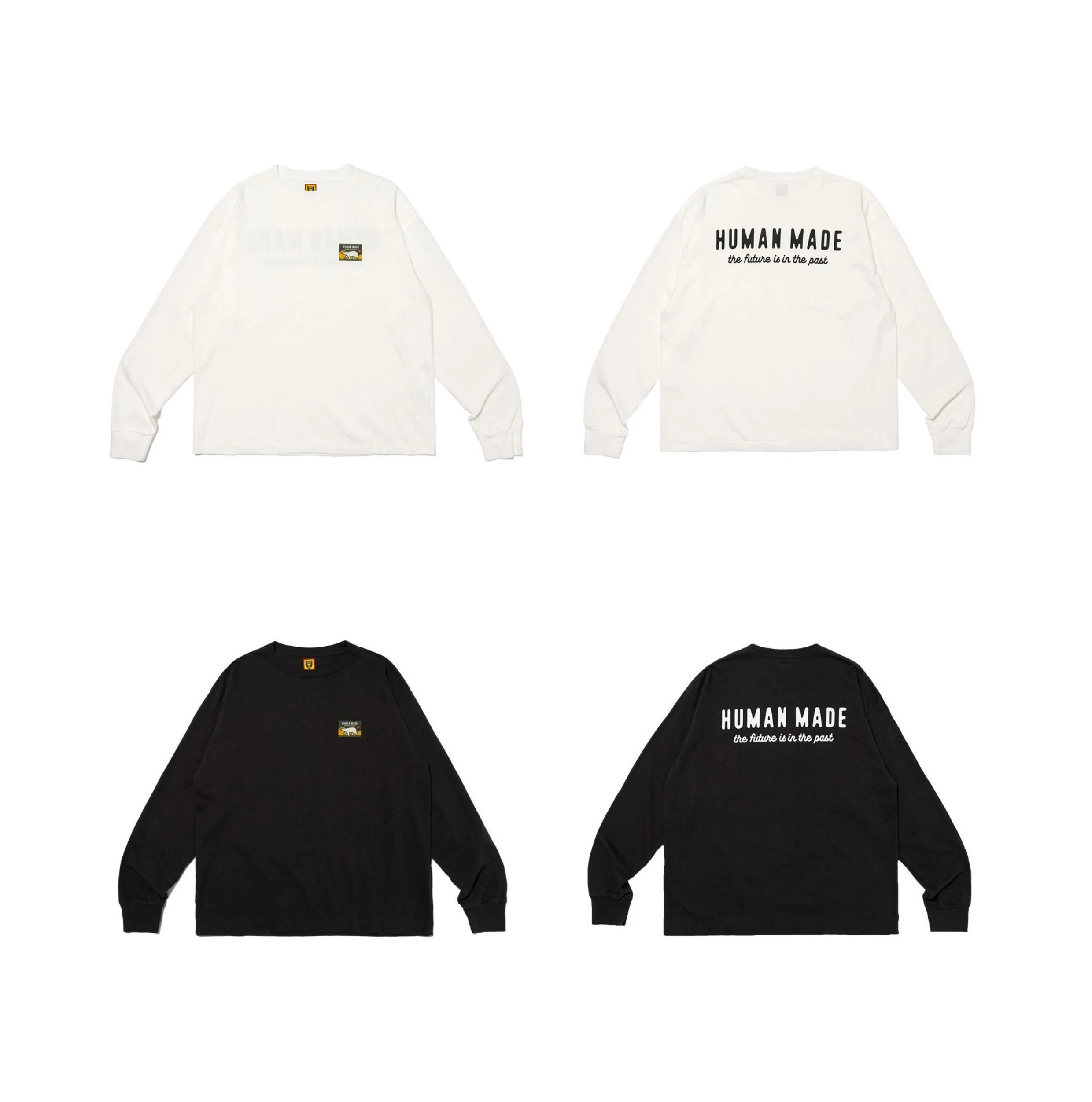 

Человеческая футболка с длинными рукавами и буквенным принтом белого медведя, креативная свободная посадка, унисекс, наряды для пар, осенне-зимний базовый слой