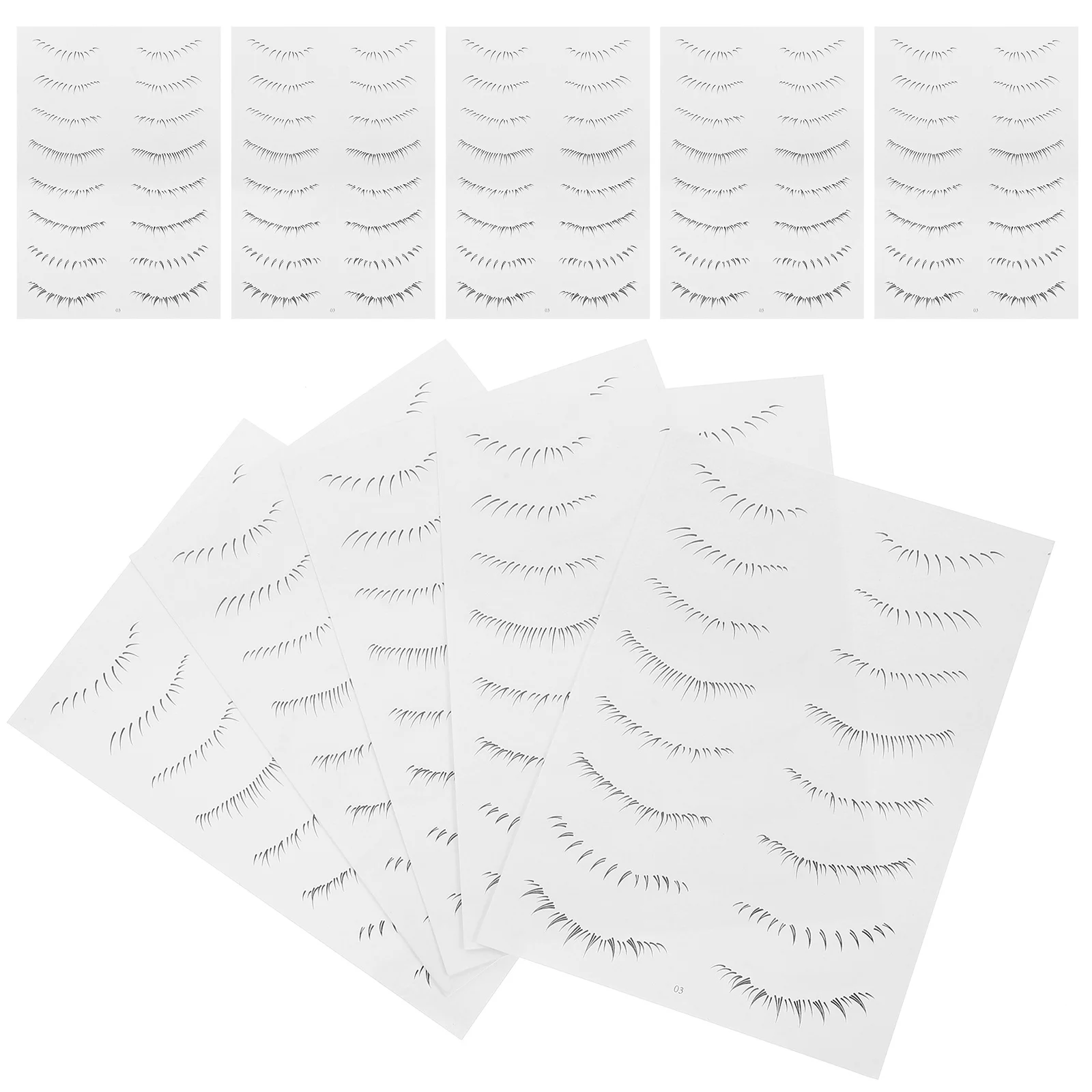 ملصقات أدوات مكياج لاصقة للرموش الصناعية السفلية للنساء لحفلات الزفاف واستخدام ملصقات تمديد الرموش للعين #6