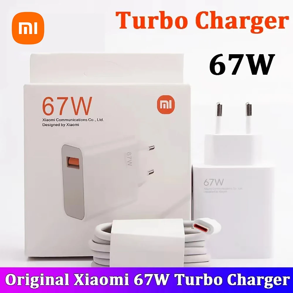 Originale per caricabatterie Xiaomi 67W adattatore di alimentazione a ricarica rapida ue/regno unito 6A cavo di tipo C per Mi 12 11 Ultra Redmi Note