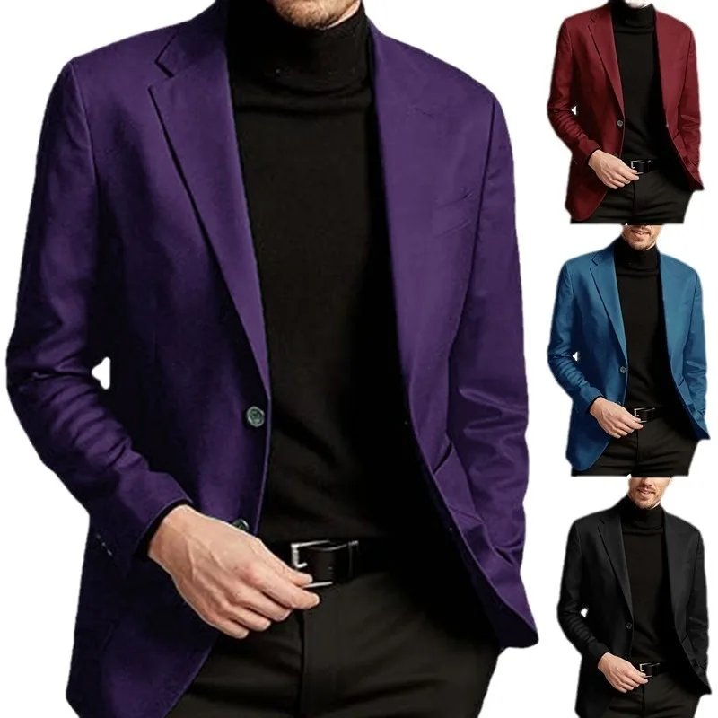 Suit Casual Suit Men's Temperament European and American Spring and Autumn Large Size Fashion Slim Single Western Coat