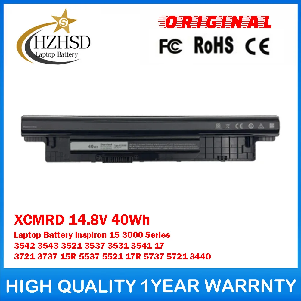 XCMRD 14.8V 40Wh Genuine Original Laptop Battery For Dell Inspiron 15 3000 Series 3542 3543 3521 3537 3531 3541 17 3721 3737 15R
