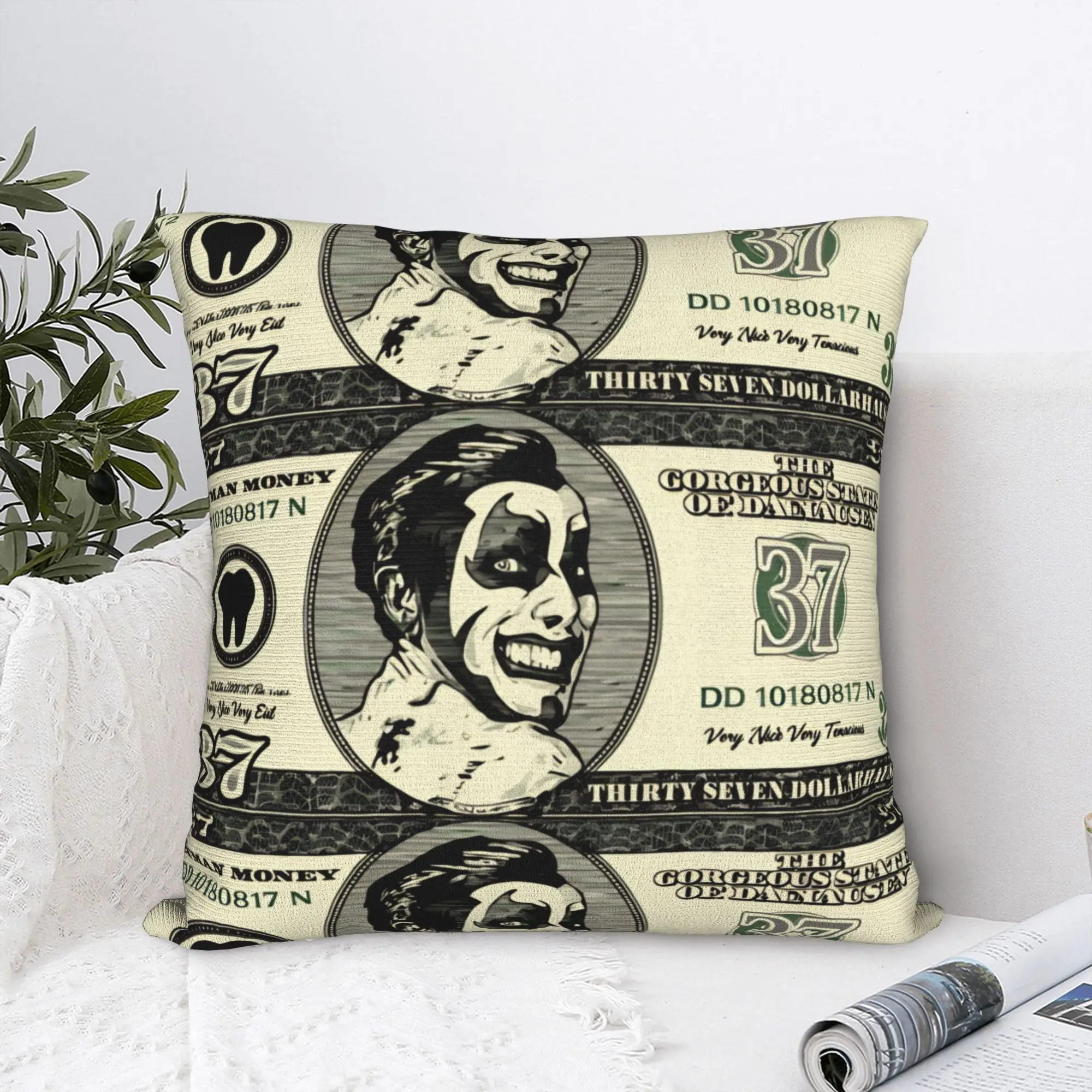Danhausen Merch Very Nice Very Evil Square Pillow Cases AEW Danhausen Elimination Chamber Cushion Cover Pillowcover for Home 18