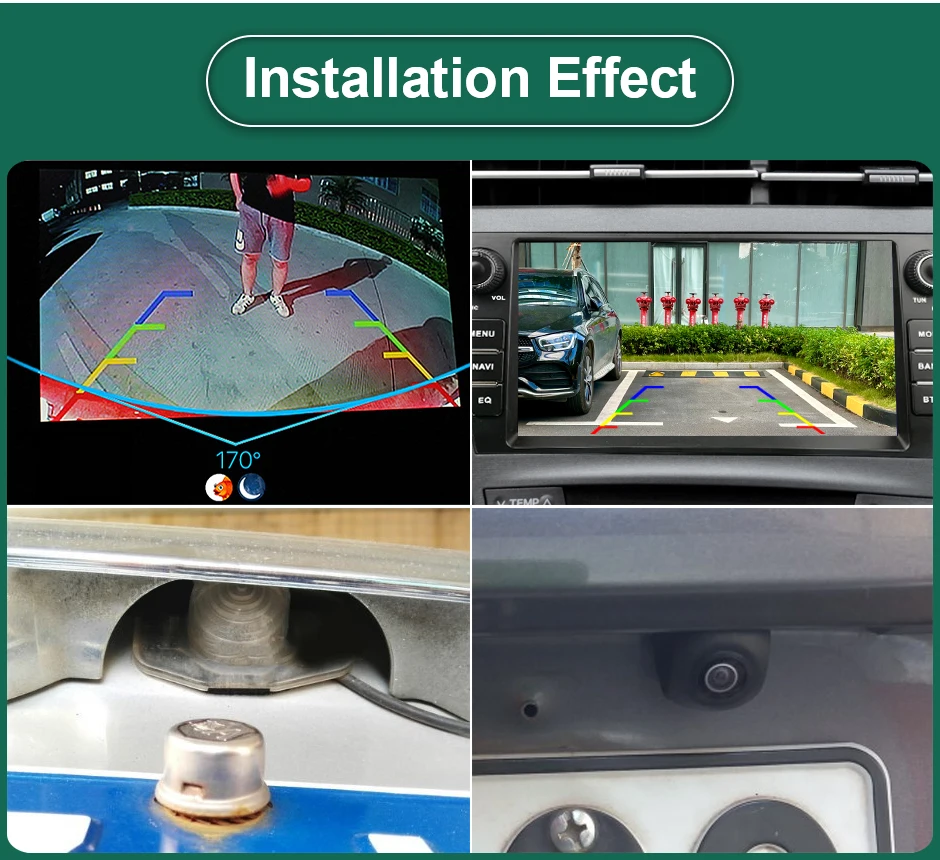 170 ° AHD1080P CVBS Rückfahrkamera für VW Golf 6, CC, Polo, Bora, Passat, Porsche Cayenne, Macan Fahrzeuge – Detail 8