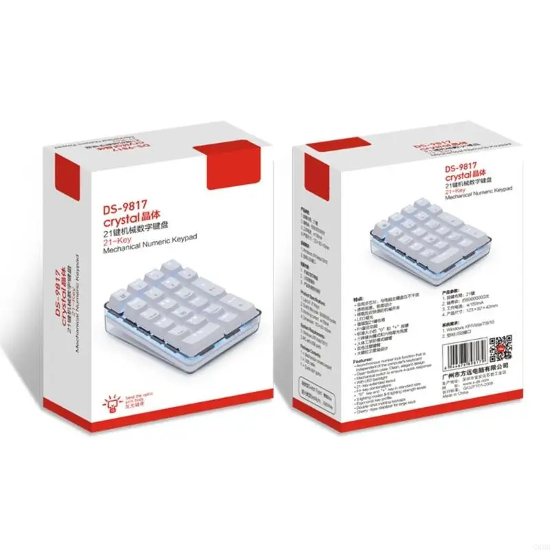 G6DD المتانة 21key لوحة مفاتيح لوحة مفاتيح مع تصميم مقاوم للماء Numpad