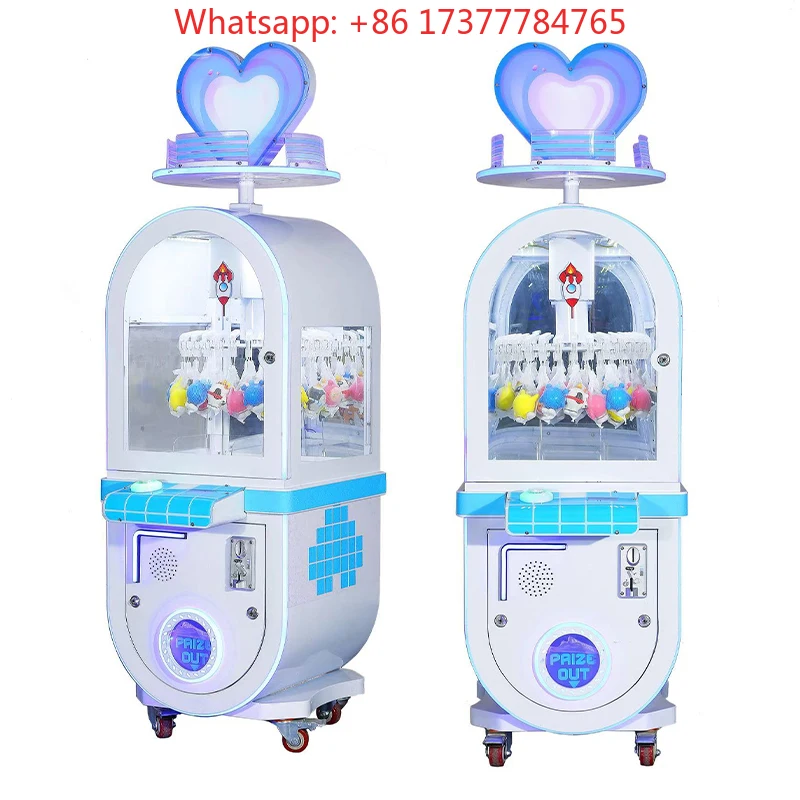 Kids Arcade Prize Gift Game Machine Commercial 30 Clip Factory Cheap Coin Operated Doll Clamping Claw Crane Machine
