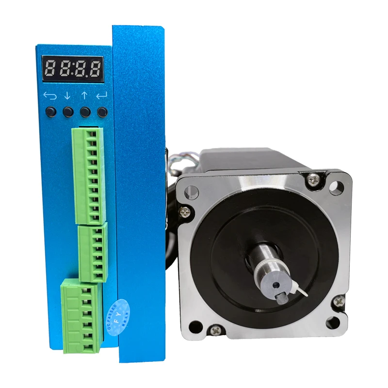 Closed Loop 12 nm Drehmoment Nema 34 2 oder 3 Phasen 1,2 1,8 Grad Close Loop Nema 34 Schrittmotor mit Encoder und Treibercontroller