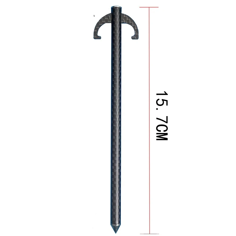 New Invention 6.8 g Tent Peg 6.18 inch 15.7cm ultralight carbon fiber tent nail tent stake