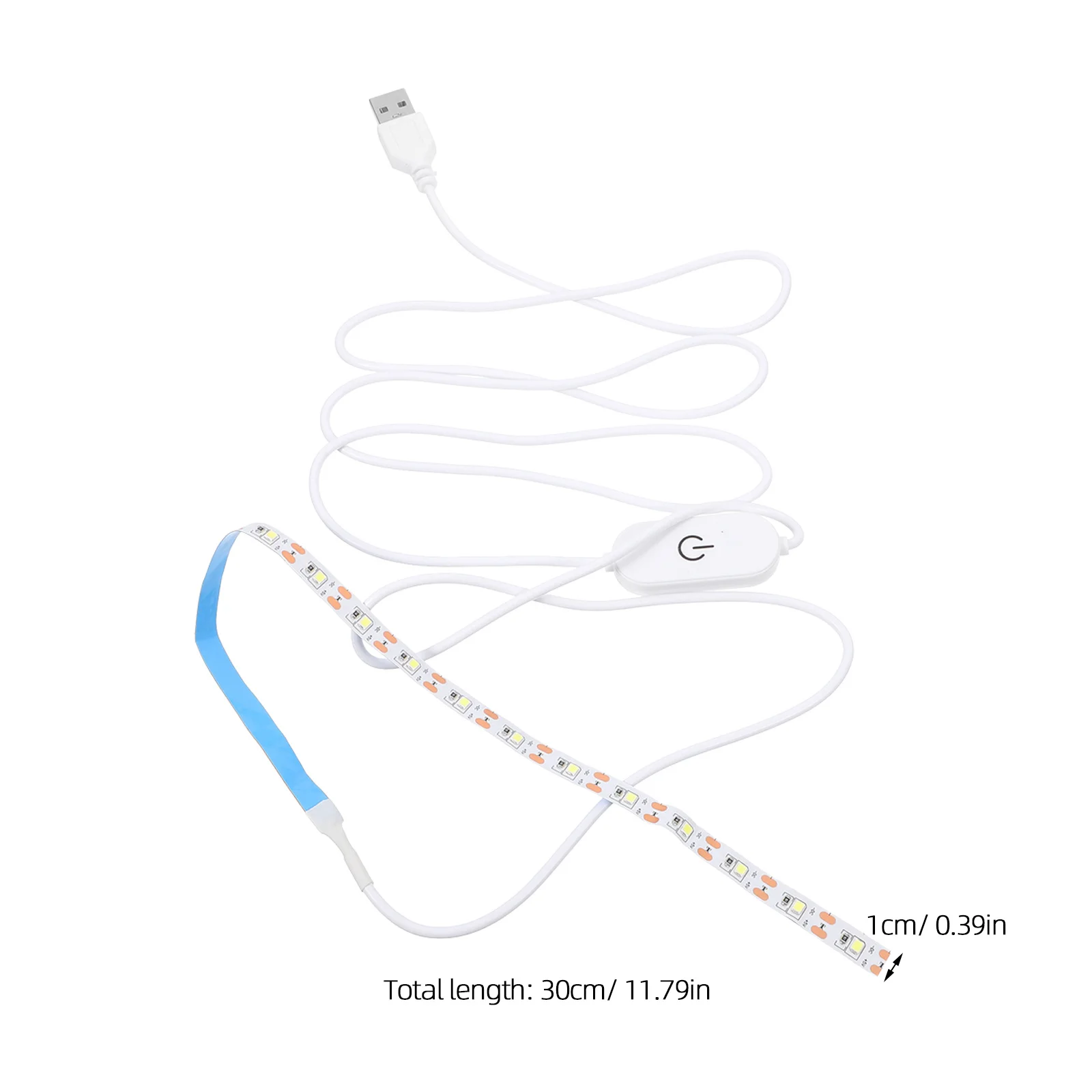 2 قطعة شريط إضاءة LED للتحكم باللمس يعمل بمنفذ USB شريط مرن قابل للانحناء أداة إضاءة طويلة الطول لأعمال الخياطة