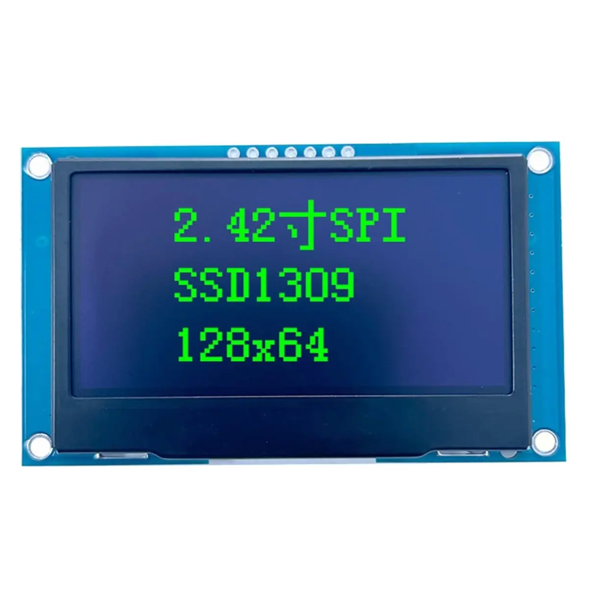 A86G 2.42-Inch OLED Display Module SSD1309 Driver - 128x64 Resolution, SPI Interface (7-Pin) COG Monochrome Screen