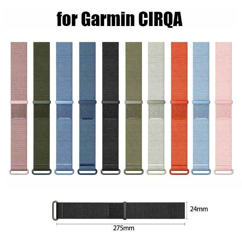 Straps for Garmin CIRQA Smart Band Sports Woven Nylon Loop Adjustable Straps replacement Wristband Case Garmin CIRQA accessories