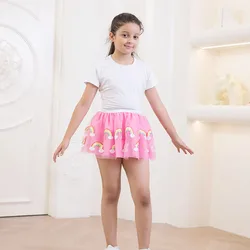 New girls' Princess skirt skirt Children's new European mesh sequin rainbow tutu dress