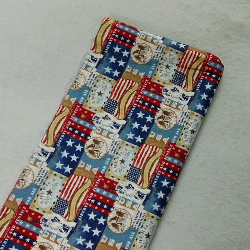 Pretty USD dollaro USA American Canada Flag Series tessuto di cotone stampato 50x105cm tessuto dollaro americano Patchwork cucito fai da te