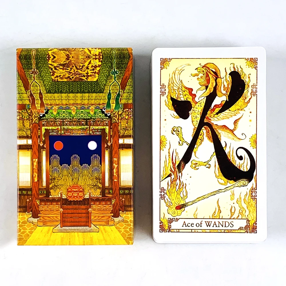 

New Tarot Cards A 78PCS Chinese-style Tarot Deck Classic Design For Beginners & Pros, Family and Friends Gathering Board Game