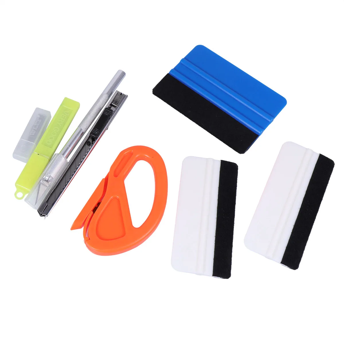 

7pcs Vinyl Film Tool Squeegee Window Tint Tools Color Change Scraper Automotive Vehicle Tools Kit Set